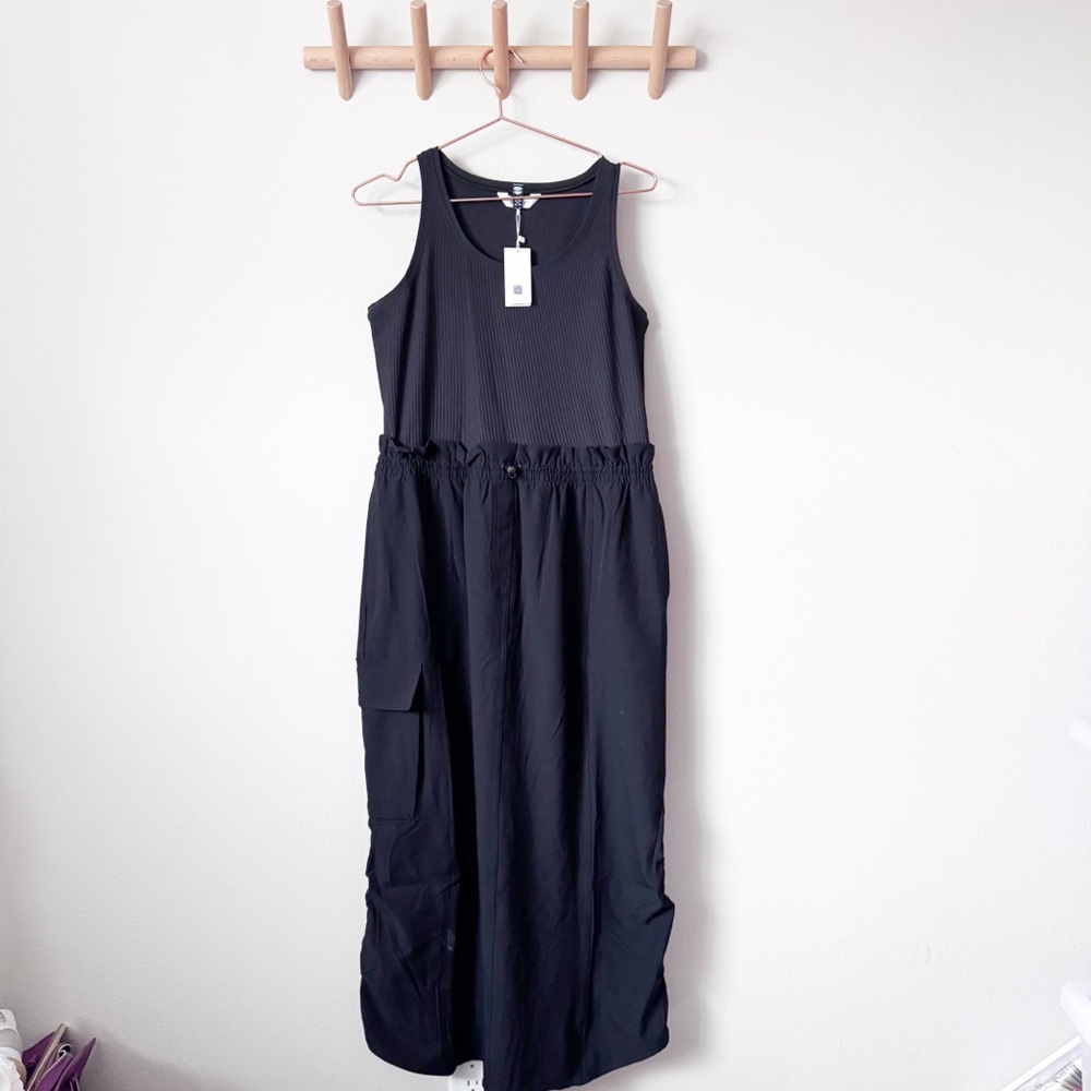 SPANX Casual Fridays Cargo Maxi Dress in Black - Picture 2 of 15